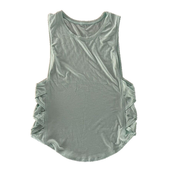 Lululemon Tank Top Var-City Muscle Criss Cross Side heathered sea mist - Picture 1 of 6
